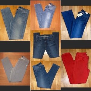 7 Pairs!! Women’s Guess Jeans - Size 29 - Skinny Leg, Straight Leg, Stretch